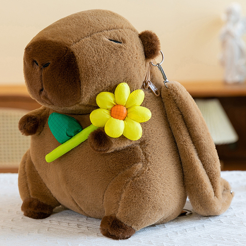 Capybara Plush Backpack